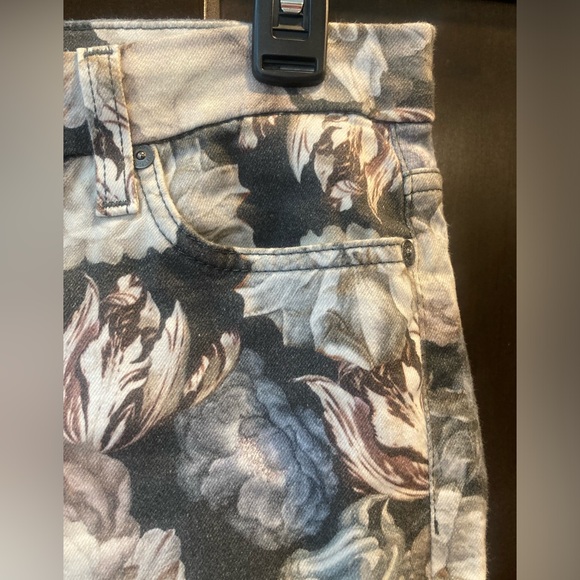 7 for all Mankind sz 27 Ankle Skinny Floral jeans - Picture 6 of 14